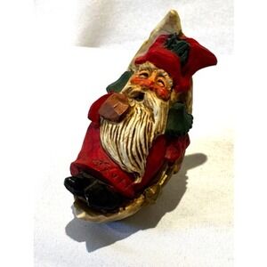 Vintage David Frykman Oh The Joy Santa Claus Sitting on the Moon 1994 Old World